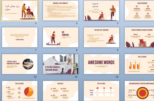 تم پاورپوینت مراقبت از افراد معلول