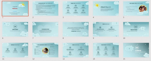 تم پاورپوینت هواشناسی