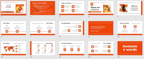 قالب پاورپوینت حرفه ی آتش نشانی